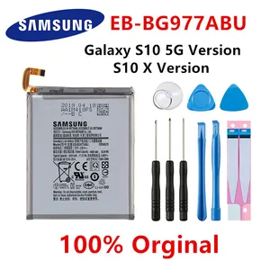 samsung orginal eb bg977abu 4500mah battery for samsung galaxy s10 5g version s10 x version sm g977 sm g977vut batteriestools free global shipping
