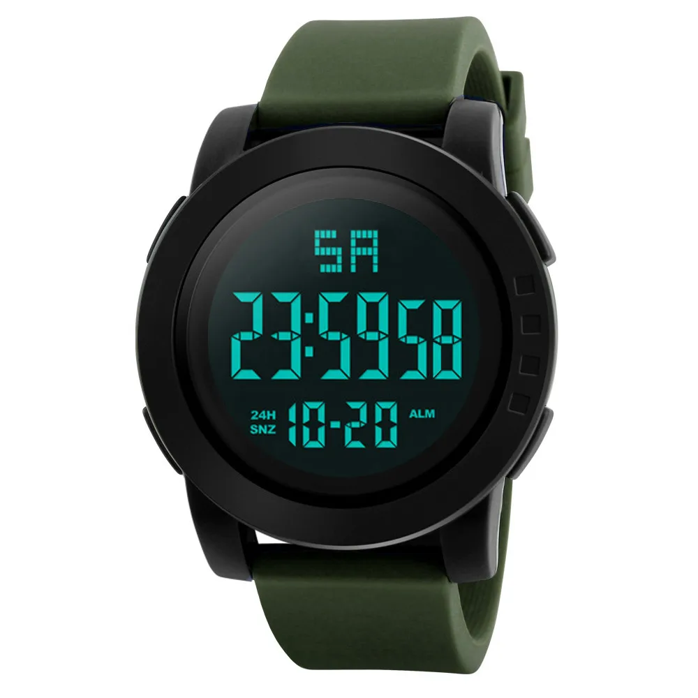 

2019 New Top Luxury Brand Analog Digital Led Watches Men Electronic Clock Men Army Military Sports Wrist Watch Relogio Masculino