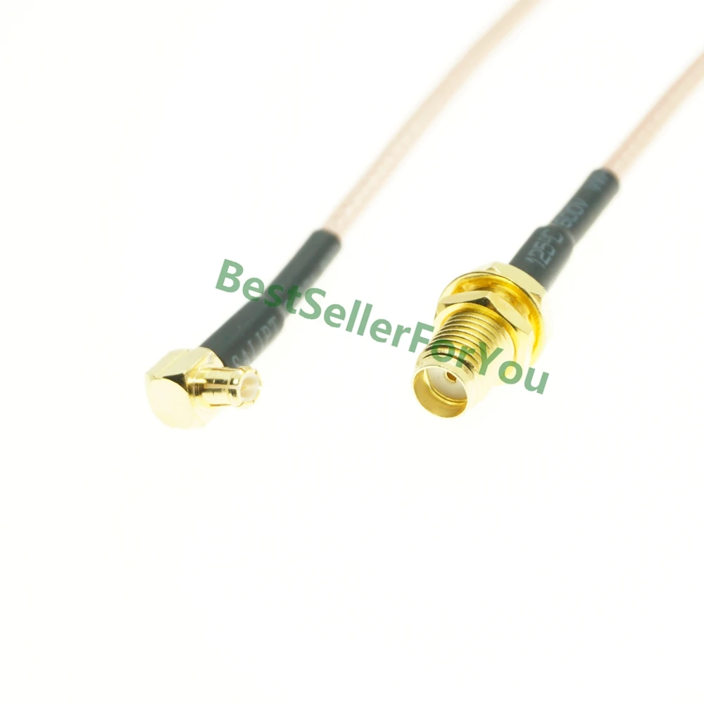 

SMA female nut bulkhead To MCX Male Right Angle RA PLUG RG316 Pigtail Cable RF Coaxial Cable