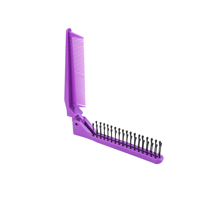 Double Headed Toothed Foldable Hair Comb Women Travel Portable Beauty Plastic Massage Brush Hairdressing Styling Tools | Красота и