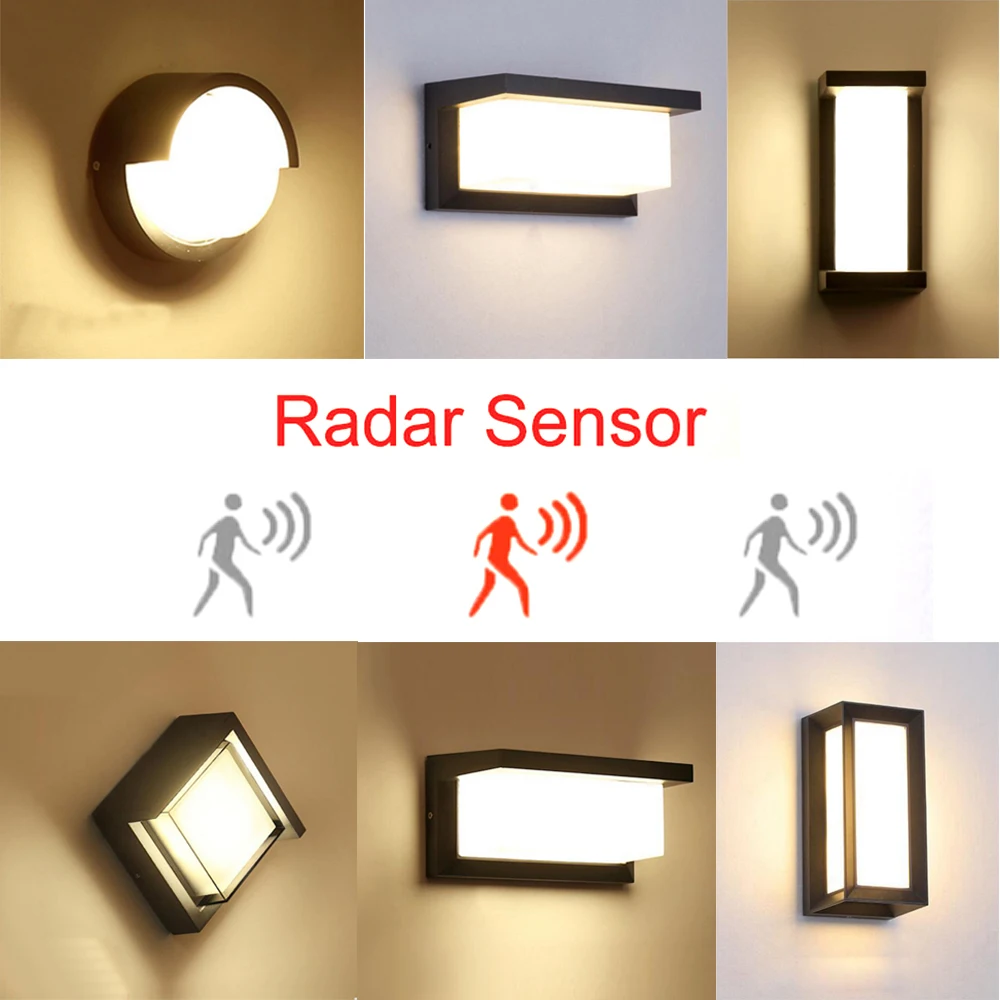 Светодиодный настенный светильник для улицы 8 Вт 12 18 водонепроницаемые фонари на