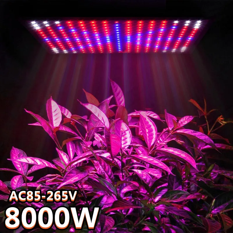 

8000W Grow Light Led Full Spectrum Lamp 225Led Plant Light Bulb Greenhouses Indoor Phyto Lamp AC85-265V Grow Tent US EU Plug