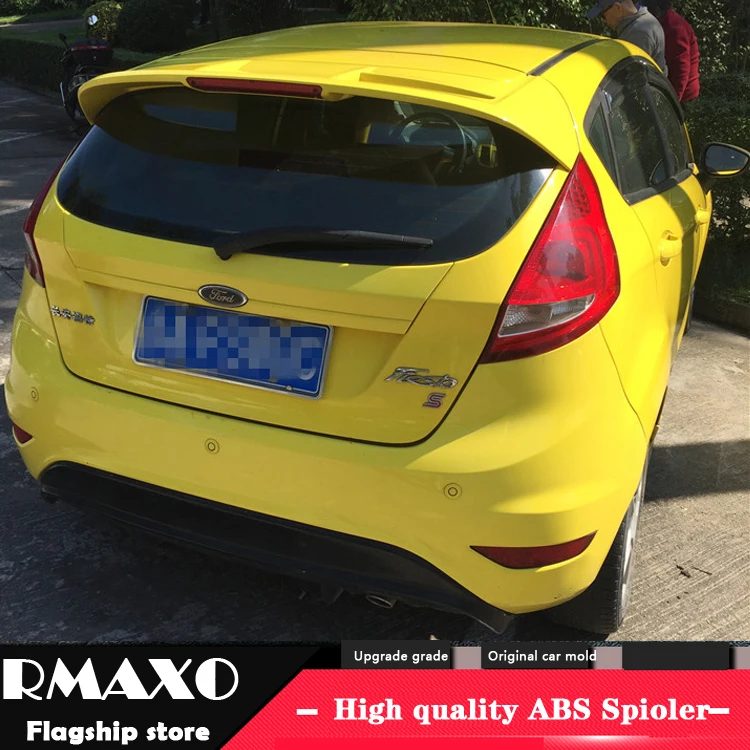 Спойлер для Ford Fiesta 2009 2013 высококачественный задний спойлер из АБС пластика