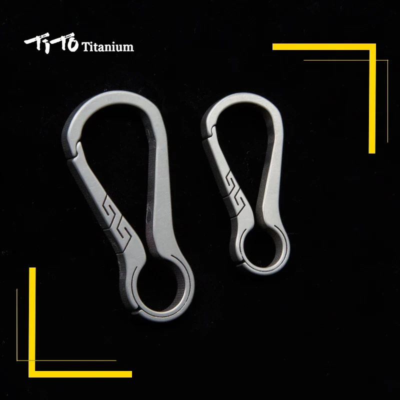 TiTo EDC титановая цепочка для ключей мульти титановый карабин кемпинга на открытом