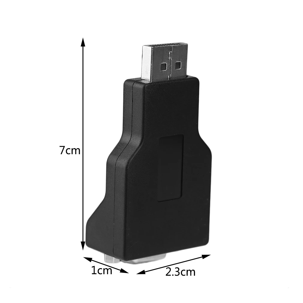 Профессиональный адаптер Displayport в HDB15P никелированный преобразователь DP Male Female| |