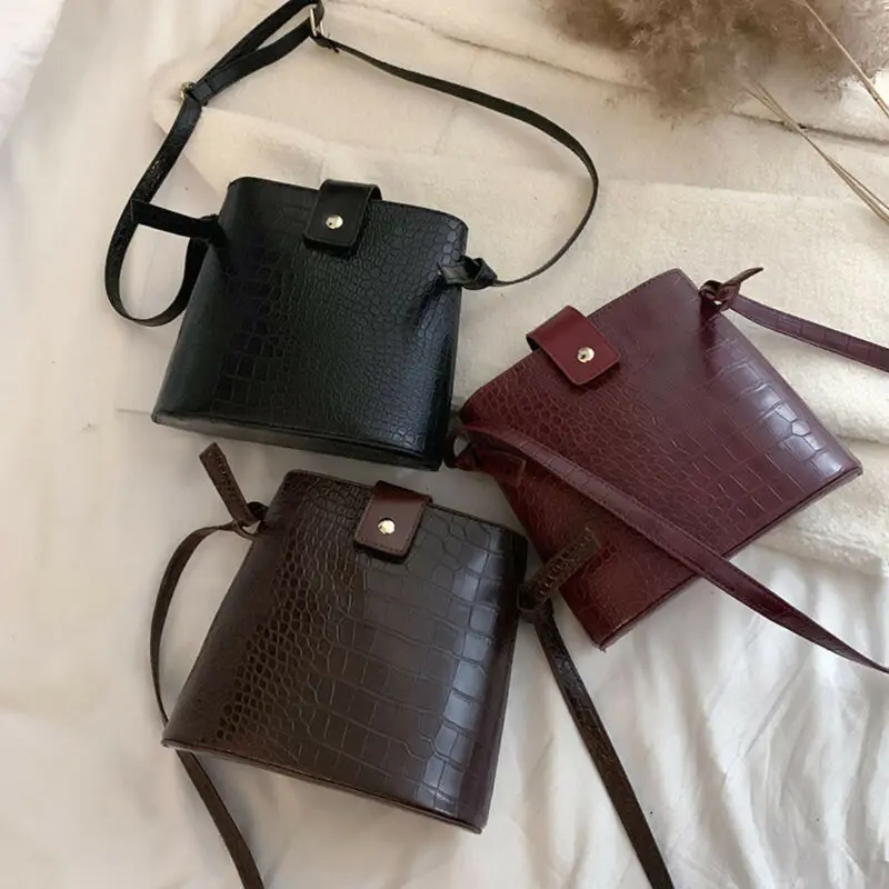 Современная Женская Модная элегантная сумка через плечо из искусственной кожи