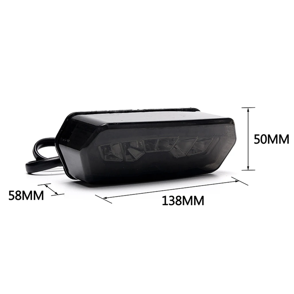 1 шт. мотоциклетные светодиодные стоп-сигналы поворота интегрированные Задние