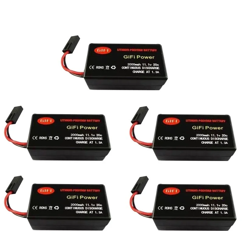 

1-5pcs 2000mAh 11.1V Powerful Li-Polymer Battery For Parrot AR.Drone2.0 Quadcopter AR2.0 L70