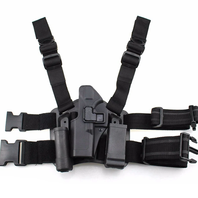 

Quick Drop Tactical Gun Holster Military Airsoft Gun Hunting Pistol Leg Holster Glock 17 19 22 23 31 32 Left /Right Hand Holster