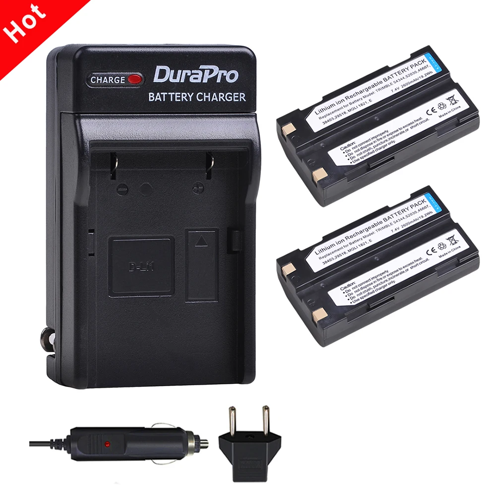 2600mAh батарея для Trimble 54344, 92600 Pentax батарея + Автомобильное зарядное устройство для Trimble 5700 5800,MT1000,R7,R8 GPS приемник