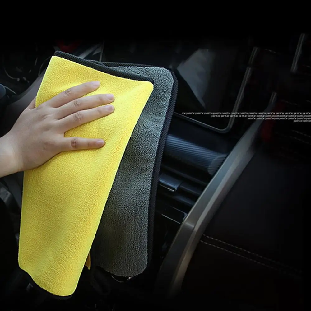 

Super Thick Plush Microfiber Car Cleaning Cloth Wet and Dry Dirt Dust Car Wiping Washing Towel Good Water Absorption