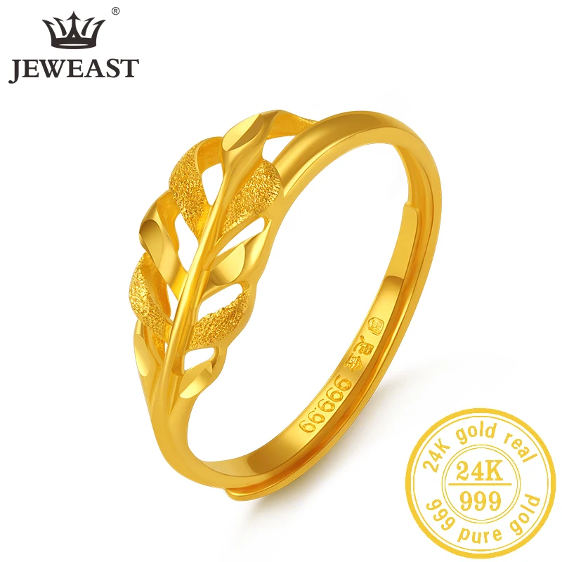 

JLZB кольцо из чистого золота 24 К, настоящие золотые кольца 999 пробы, элегантные блестящие красивые высококлассные модные классические ювелир...