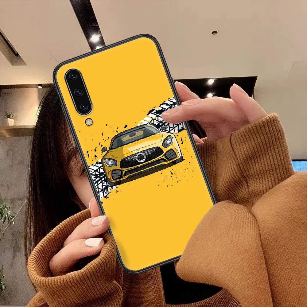 

Motorsport AMGS Car Phone Case For Samsung Galaxy A 3 5 7 8 10 20 20E 21S 30 30S 40 50 51 70 71 black Back Fashion Prime Trend