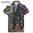 Мужская модная рубашка Guayabera, летняя пляжная рубашка с кубинским племенем, гавайская полинезийская, Повседневная рубашка с коротким рукавом, мужские тропические Топы