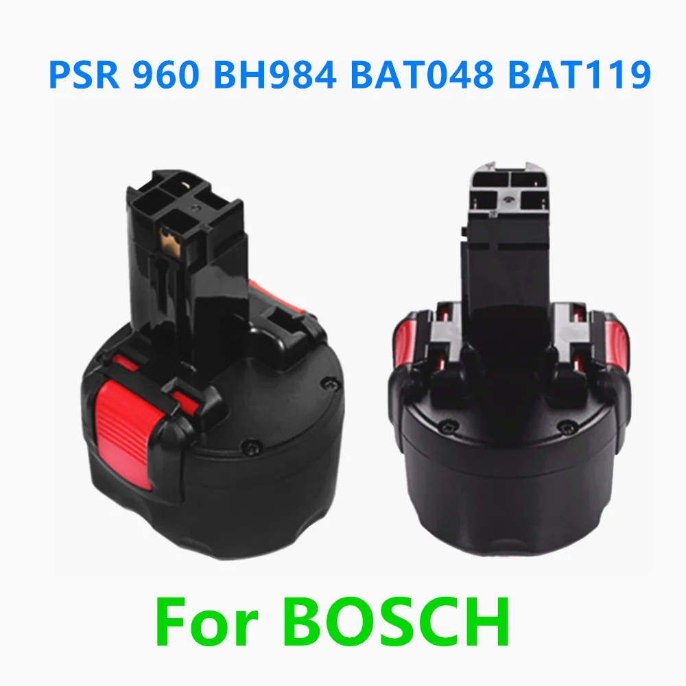 

Newest Upgrade BAT048 9.6V 9800mAh Ni-CD Rechargeable Battery Power Tools Battery for Bosch PSR 960 BH984 BAT048 BAT119