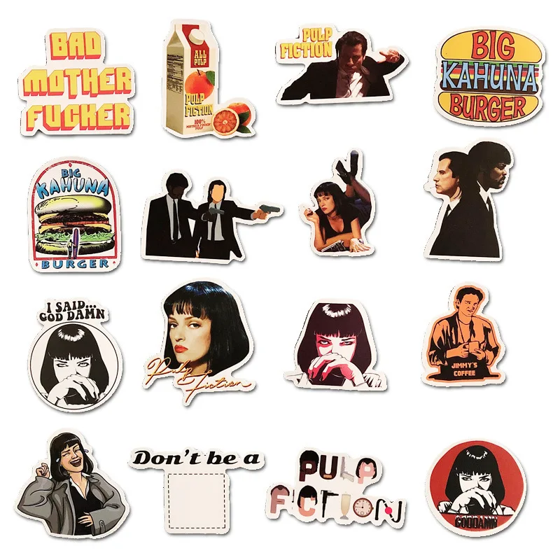 

10/50PCS Pulp Fiction Tv Show Cute Cartoon Funny Toy Sticker Adult Children Bicycle Car Luggage Cute Laptop Water Cup Guitar