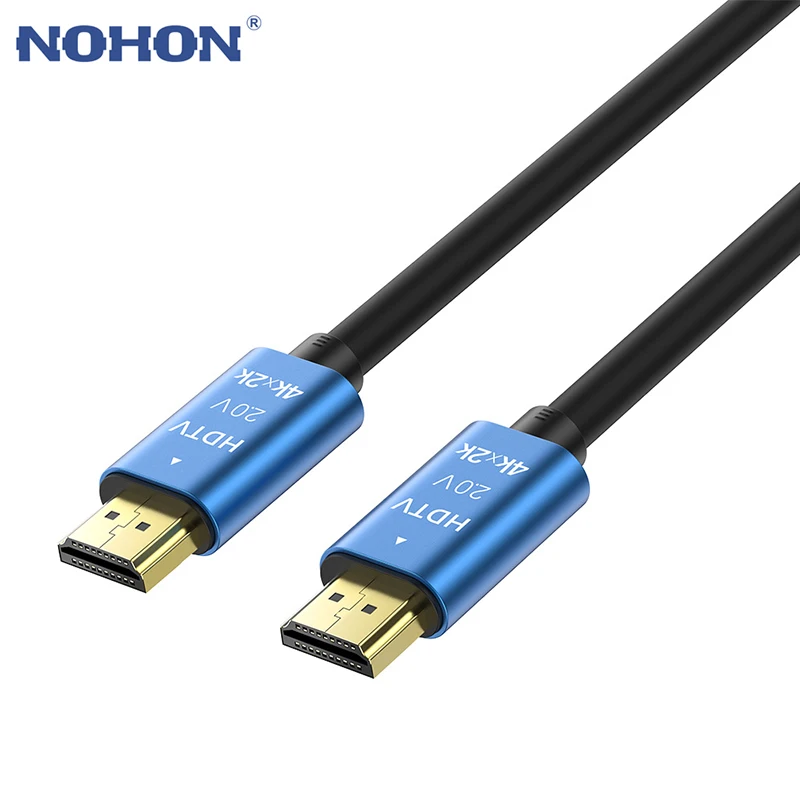 Nohon 4K 60Hz HDMI совместимый кабель 1 5 м 3 высокоскоростной 2 0 позолоченный