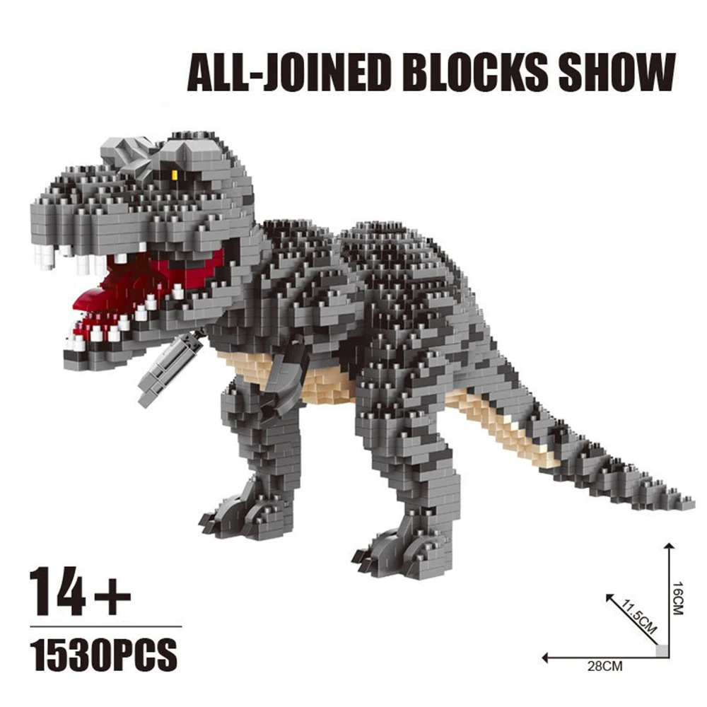 Динозавр Парк Юрского периода Модель тираннозавра Рекс Велоцираптор нано