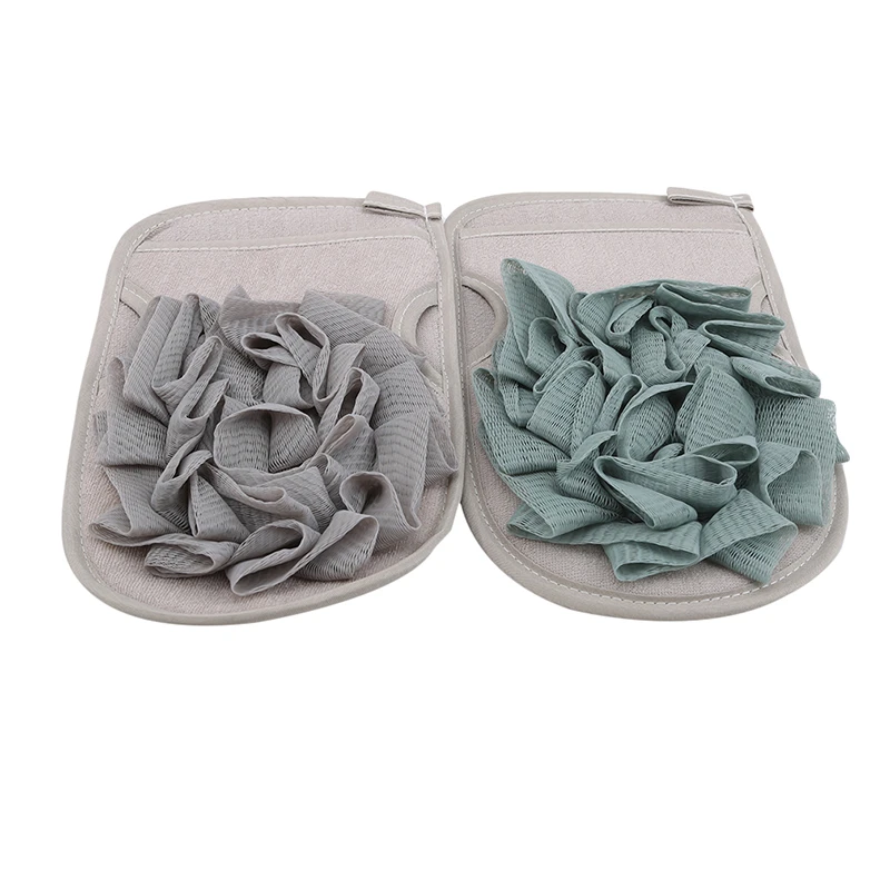 Home Exfoliating Bath Sponge Wisp for Shower Scrubber Double Sided Body Cleaning Brush Gloves Massage Towel Ball | Дом и сад