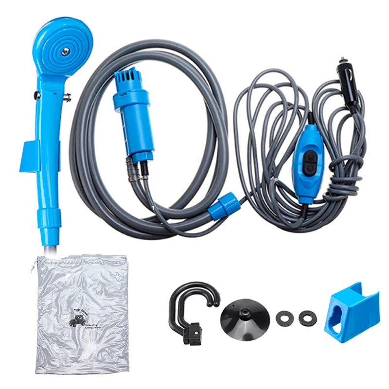 душ для кемпинга походный Переносной 12V электрическая уличная сумка душа набор