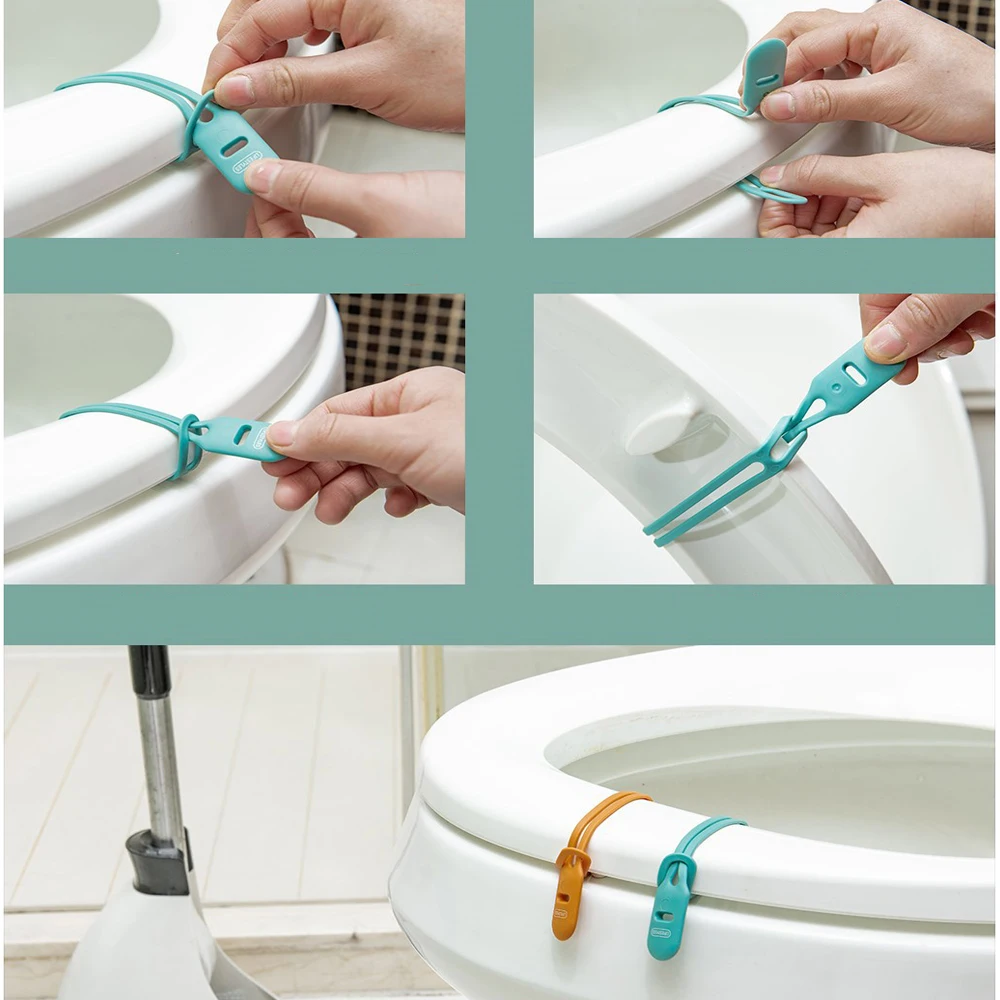 

Household Simple Toilet Lid Lifter Portable Toilet Lifting Device Toilet Handle Lids Sanitary Not Dirty Hands Bathroom Supplies