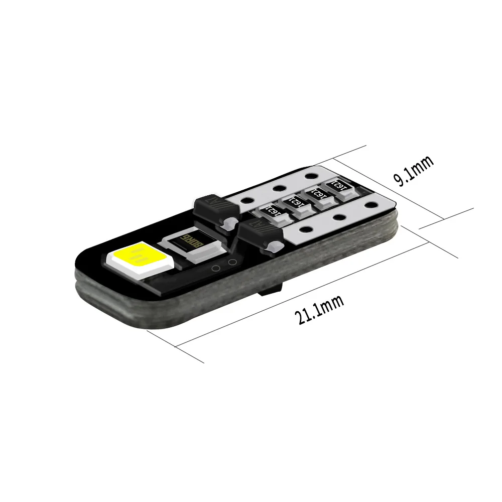 

10pcs T10 LED Bulbs Car Indicator Kit LED White 194 168 LED 2835 5W Lamp