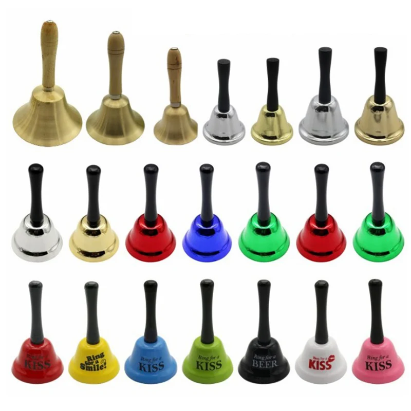 

Металлический колокольчик для празднования Нового года, 10 видов