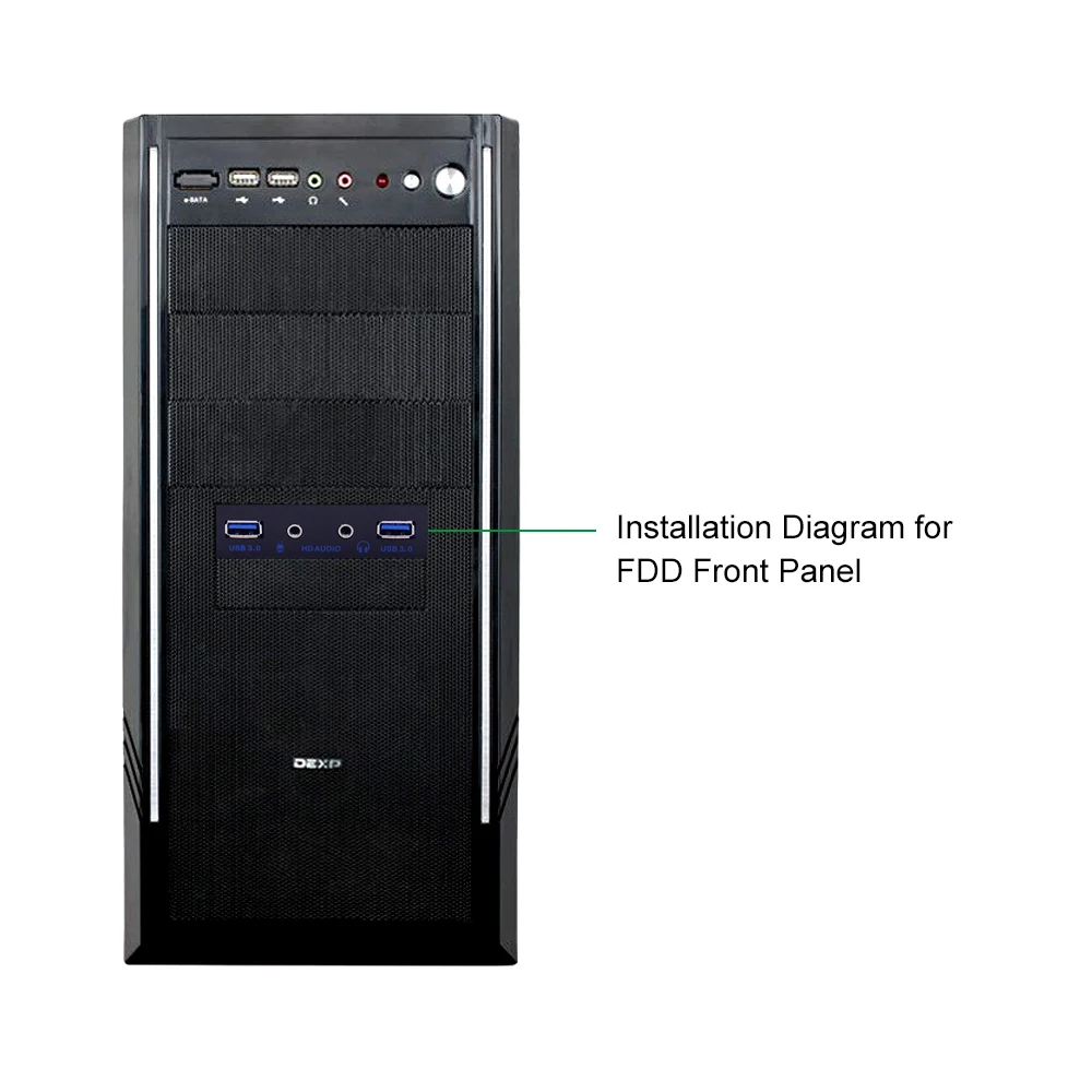 CHIPAL 20 контактный 4 портовый USB 3 0 концентратор ПК Передняя панель кронштейн HD