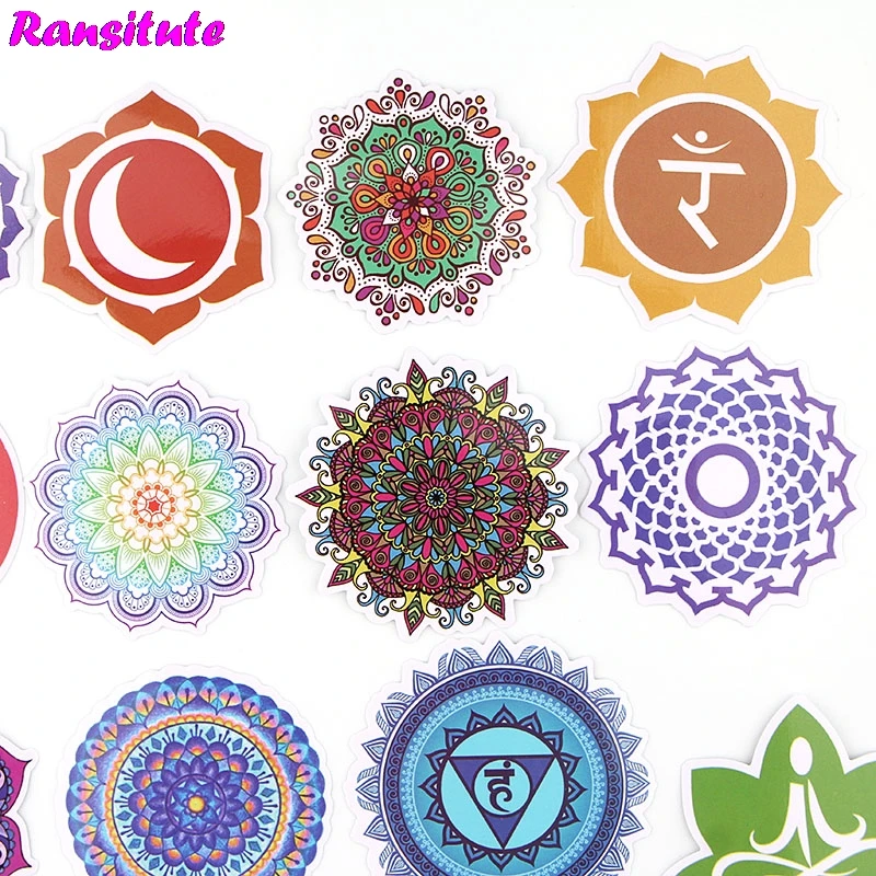 24 шт./компл. наклейка для йоги водонепроницаемый стикер компьютера скейтборда