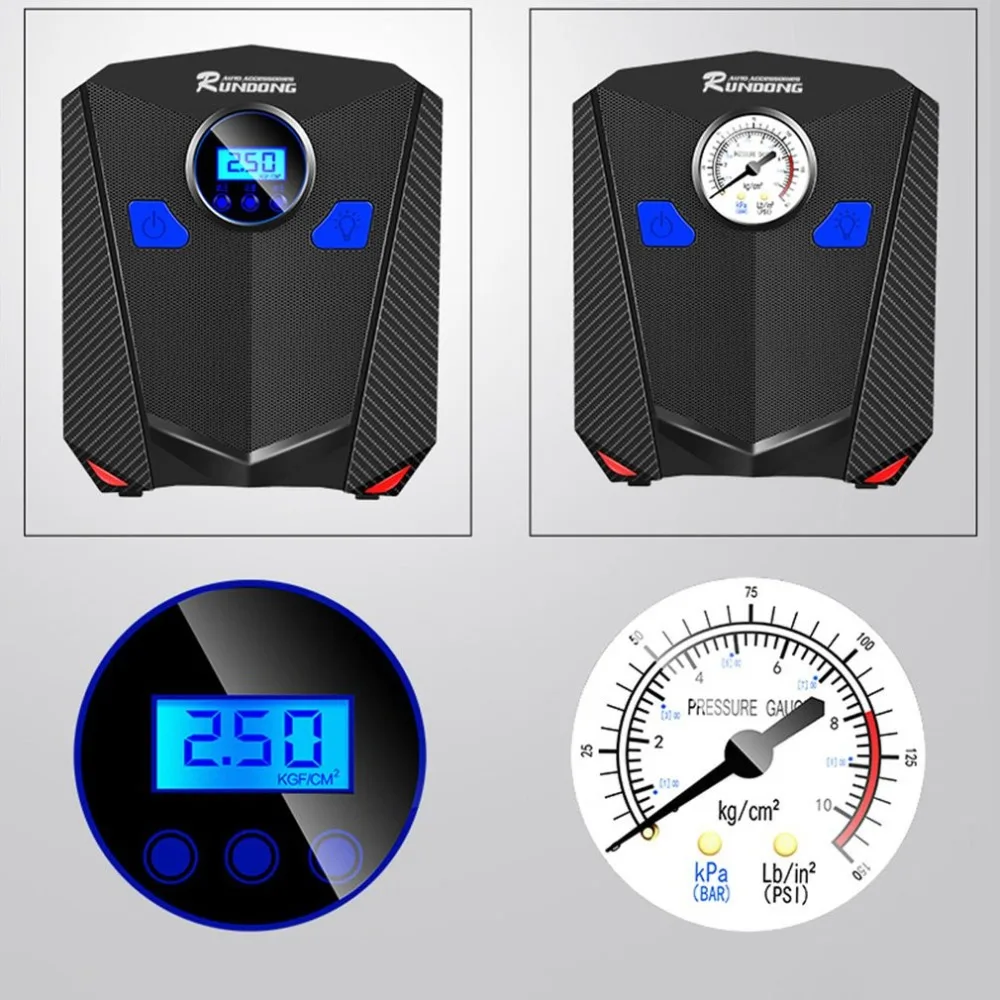 Новый 12V Цифровой Дисплей Портативный электрический шин Одноцилиндровый Насос