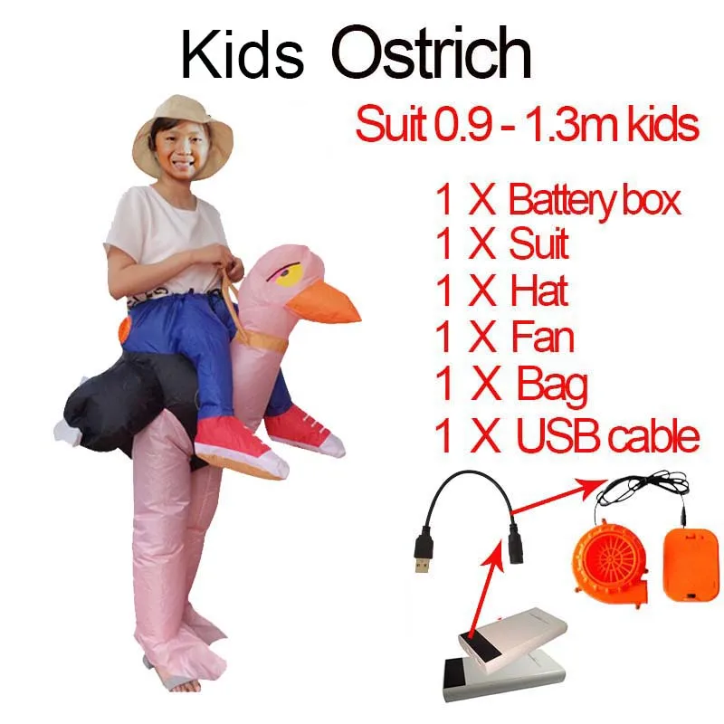 Костюм Пурима для Хэллоуина новый карнавальный костюм надувной Страус|dress