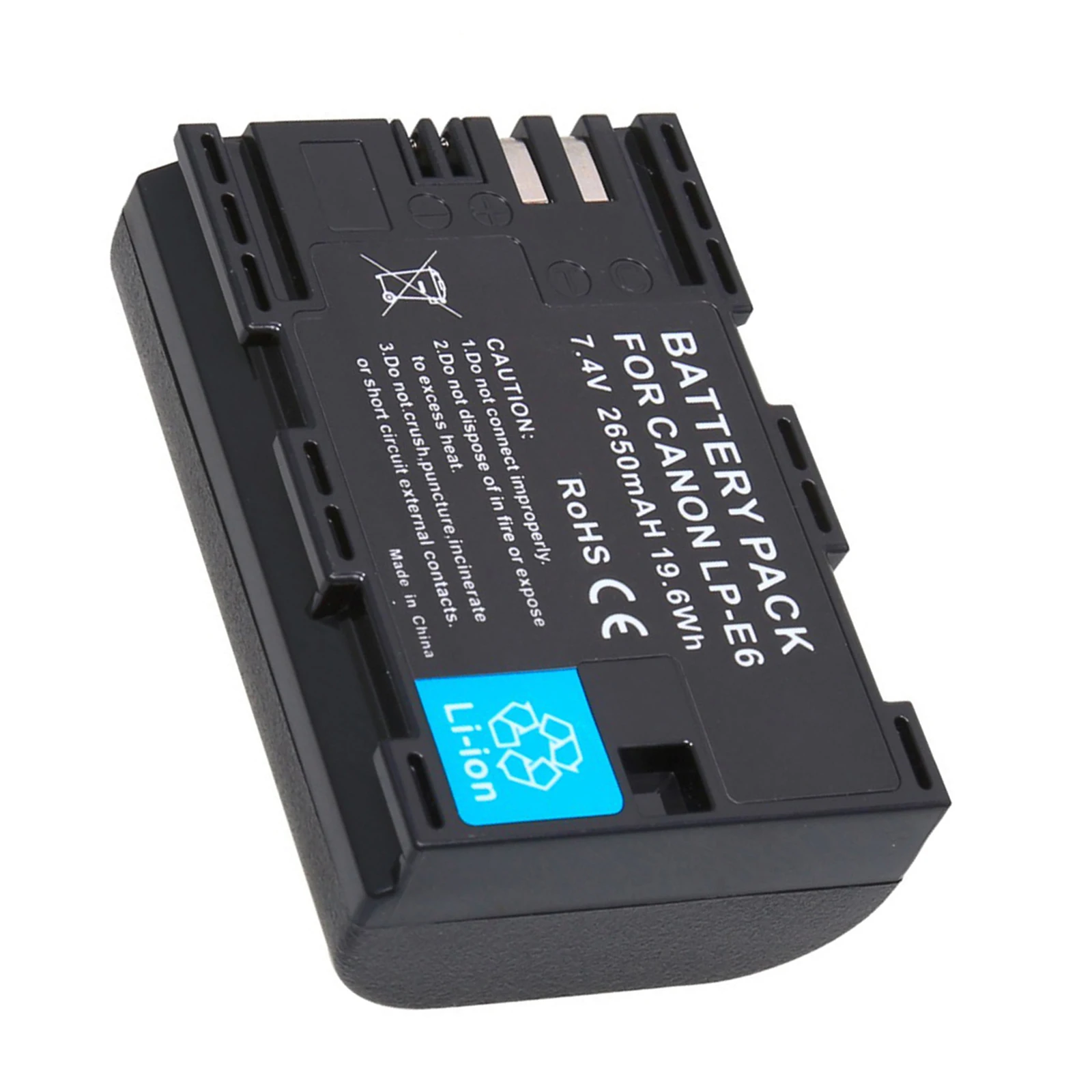 

2450mAh E6 E6N Camera Battery Rechargeable Lithium Battery Replacement Parts for Canon EOS 5D/5DS/5DS R 6D 7D 60D 70D 80D