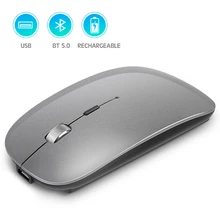 SeenDa Bluetooth-compita 2.4G Wireless Mouse Rechargeable Computer Wireless Mouse for Tablet Phone Laptop Accessories Silent