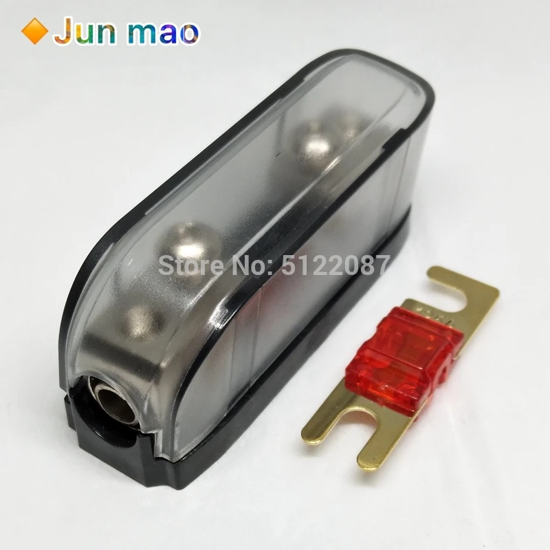 1set Car Audio Auto Mini ANL AFS Fuse Holder Block with 20A 30A 40A 50A 60A 80A 100A 150A 200 MINI 32V Good Quality | Обустройство