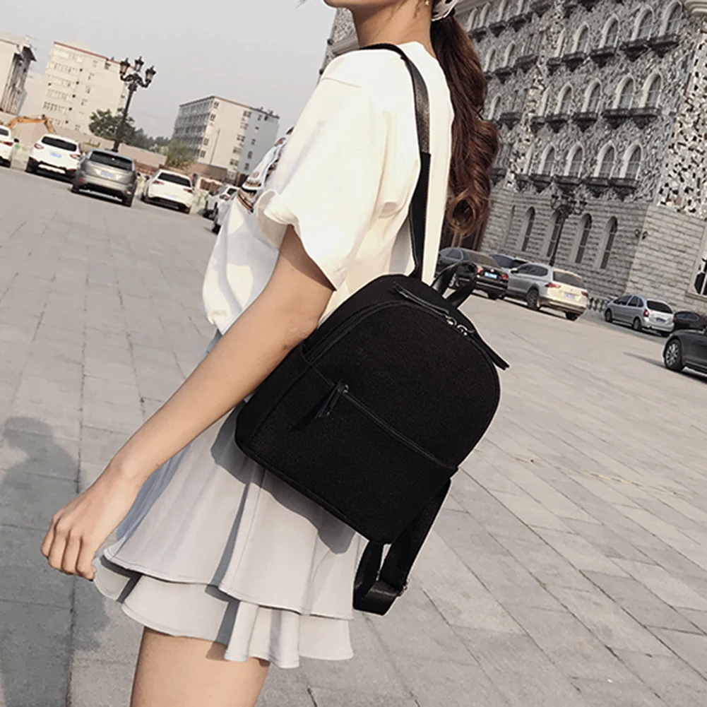 Женский соломенный рюкзак на молнии повседневный маленький школьный или