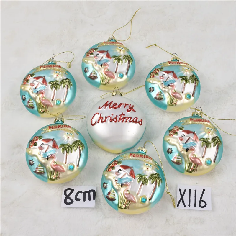 Украшения Рождественское украшение на елку шар персонализированные стеклянные