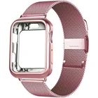 Чехол + ремешок для наручных часов Apple Watch, ремешок 38 мм 42 мм аксессуары для iWatch ремень Магнитная Петля Браслет apple watch 3 4 5 6 Plus SE 40 мм 44 мм