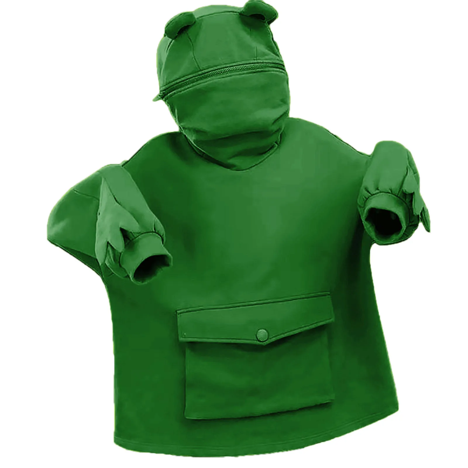 

Женская однотонная толстовка с капюшоном, с карманами