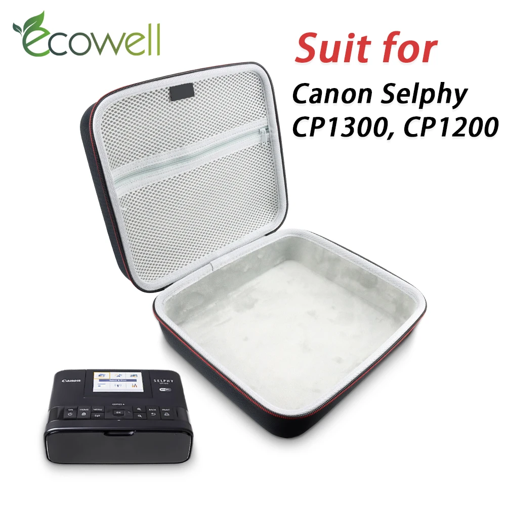 Ecowell EVA Protective Hard Case for Canon Selphy CP1300 CP1200 Photo Printer KN-36IN KN 108IN Protable Travel Carry Storage bag