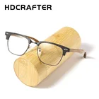 Мужская квадратная оправа для очков HDCRAFTER, оправа для очков для коррекции близорукости, модель деревянная оправа для очков в японском и корейском стиле, 2021