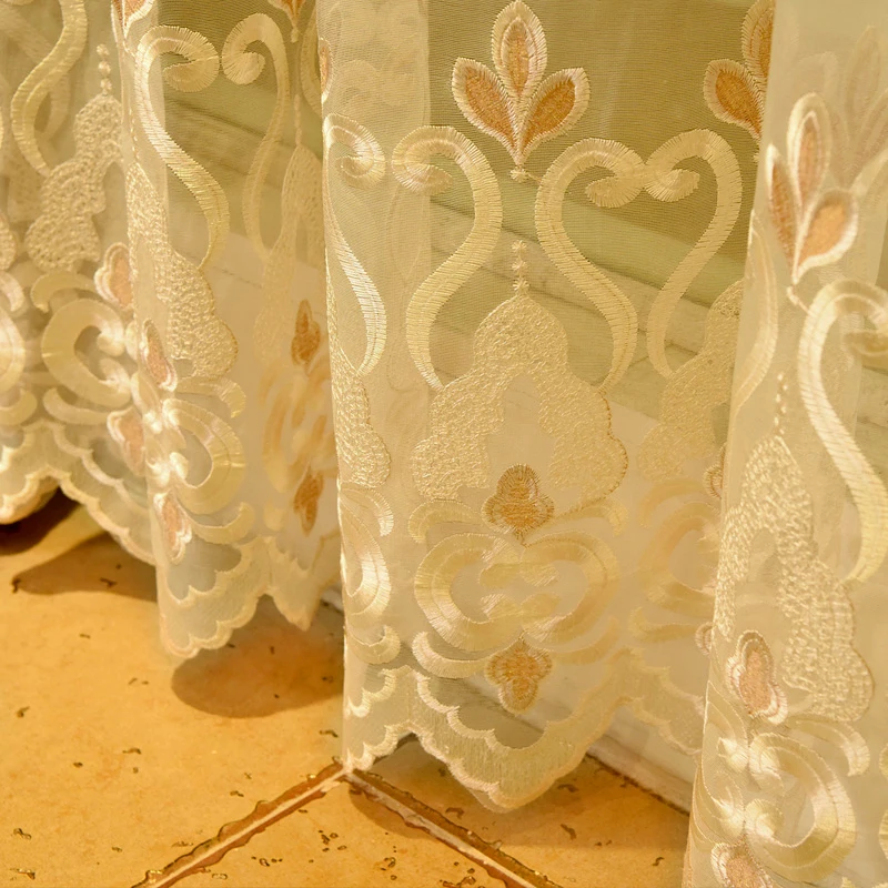 

European Style Luxury Luxury for Living Room Atmosphere American Shading Silk Velvet Curtains Jane European Villa Customization