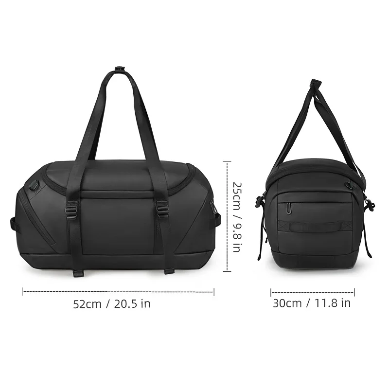 

Simplicity Solid Color Oxford Cloth Outdoor Travel Backpack Men's Fashion Multifunction Men's Hand Luggage Bag Large Capacity