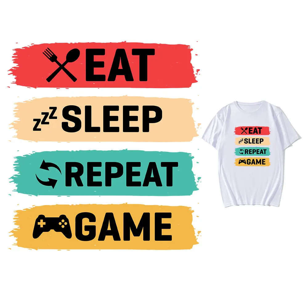 

Game iron on transfer for clothes ironing stickers Letters iron patch for t-shirt hoodie diy accessory press patch vetement