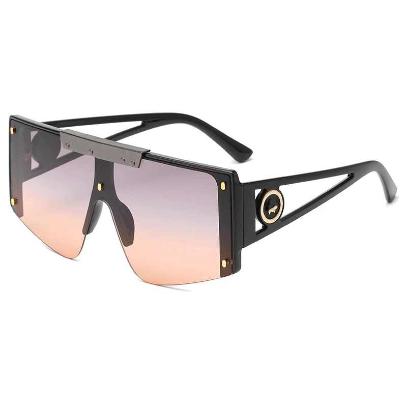 

2020 Flat Top Oversize Square Sunglasses Women Fashion Retro Sun Glasses Men Big Frame Vintage Eyewear Classic Outdoor Oculos