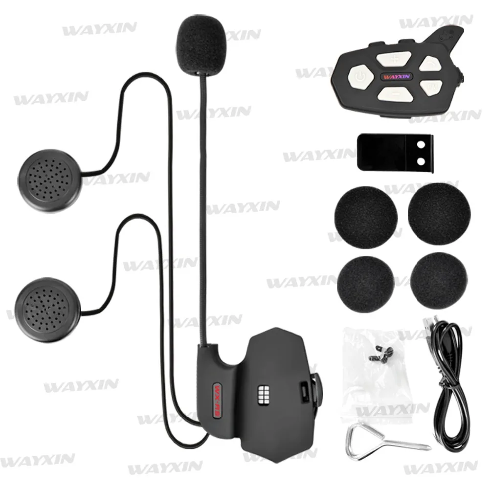 2019 Новинка 1 шт R5 1200M мотоциклетный Bluetooth шлем гарнитуры интерком для 6 райдеров BT