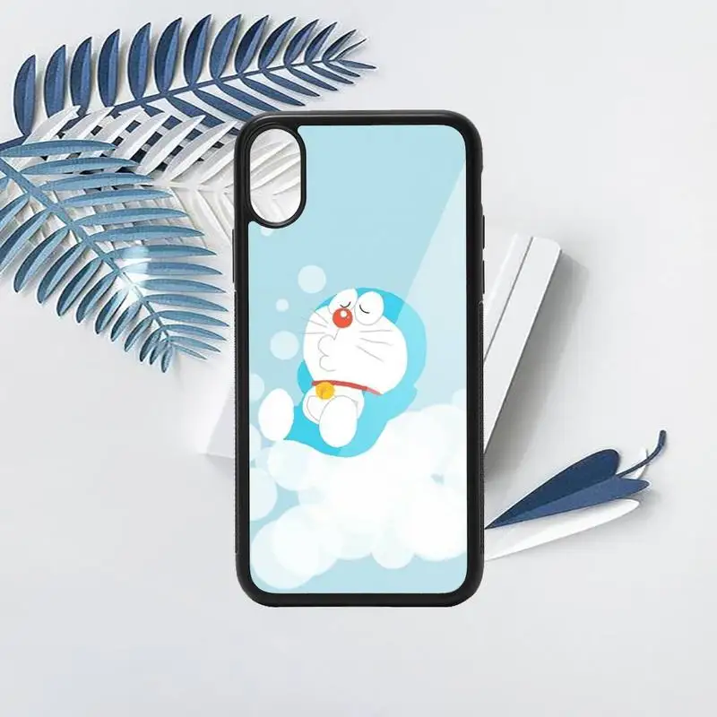 

Japanese anime Doraemon cute cat Phone Case PC for iPhone 11 12 pro XS MAX 8 7 6 6S Plus X 5S SE 2020 XR