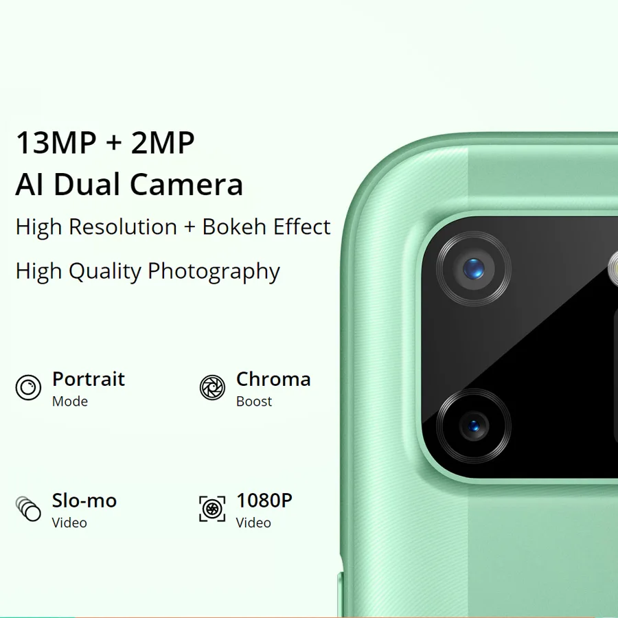 Realme C11 RMX2185 6 5 ''в виде капли воды Global 2 Гб оперативной памяти 32 встроенной