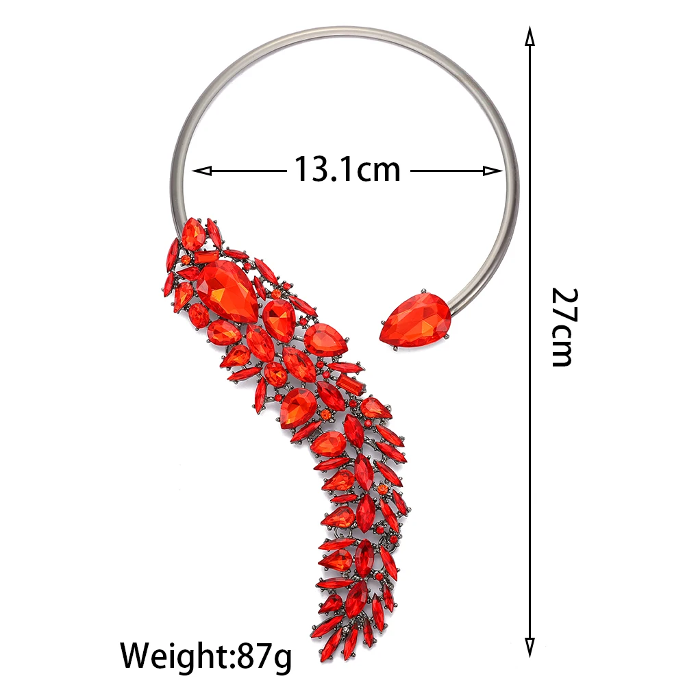 Женское Ожерелье-чокер с кристаллами подходящее ко Дню Святого Валентина модное