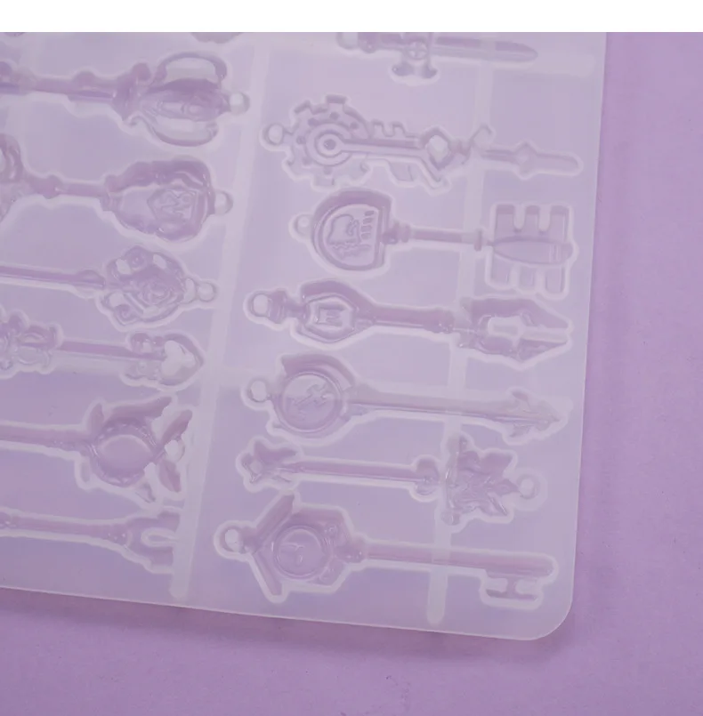 Силиконовая форма сделай сам для ключа из смолы кристалла эпоксидной