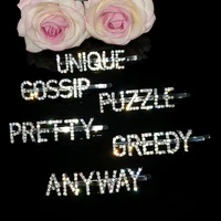 hottest hair accessories new arrival letters hairclips uniquegossippuzzleprettygreedyanyway word hairpins wholesale